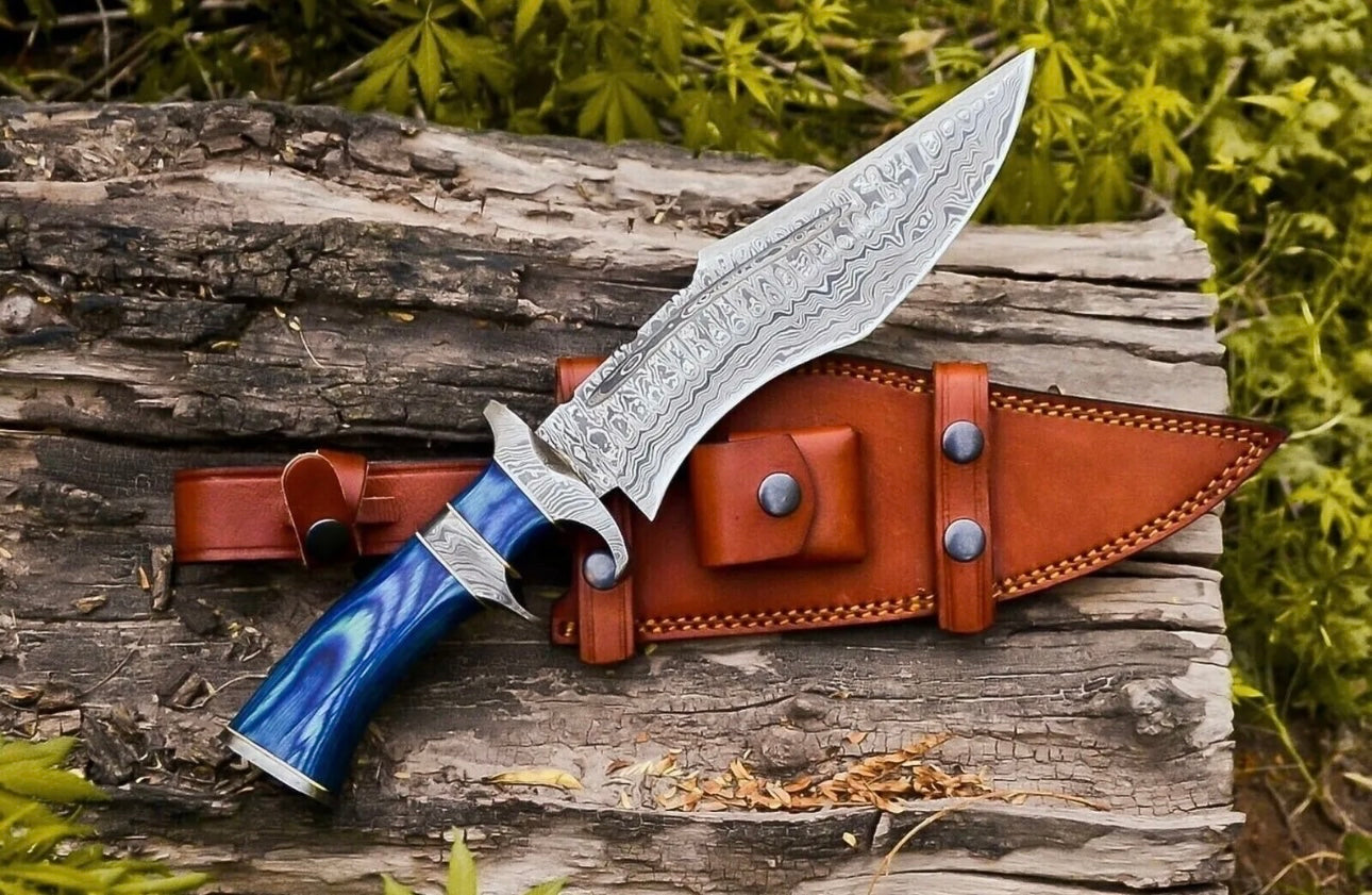 Damascus Steel Personalized Hunting Knife DK-1002