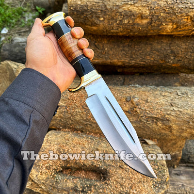 Crocodile Dundee Knife Bowie Knife Steel Blade 12 Inches Hunting Knife With Sheath DK-252