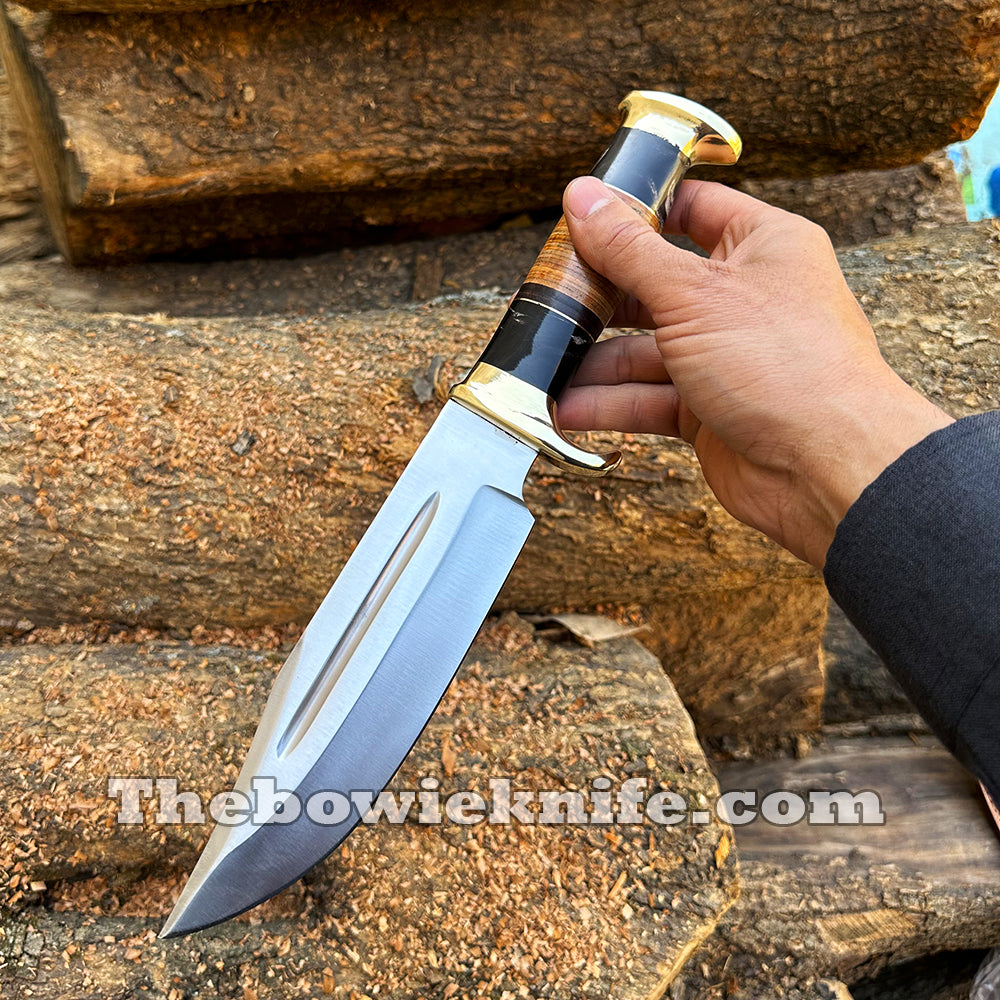 Crocodile Dundee Knife Bowie Knife Steel Blade 12 Inches Hunting Knife With Sheath DK-252
