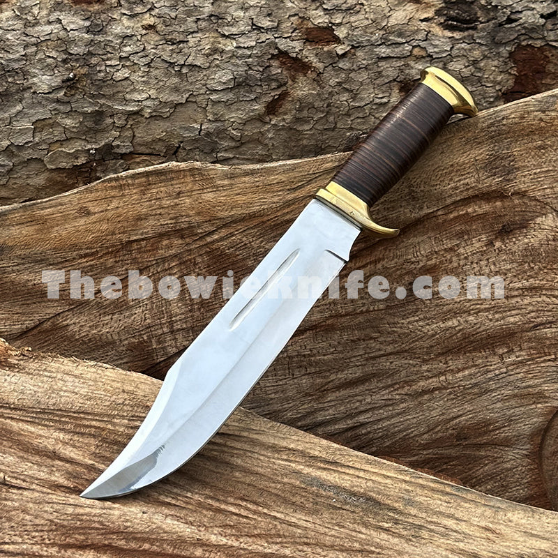Best Hunting Bowie Knife With Leather Sheath DK-224 – The