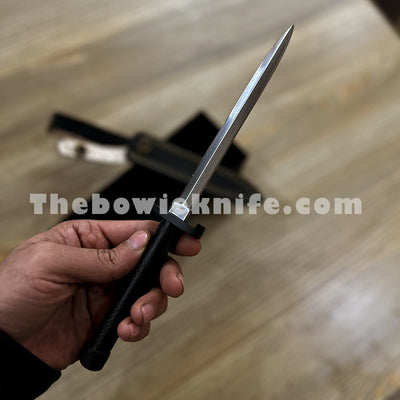 Arkansas Toothpick Knife - Pen Knife - Boot Knife With Leather Sheath DK-212