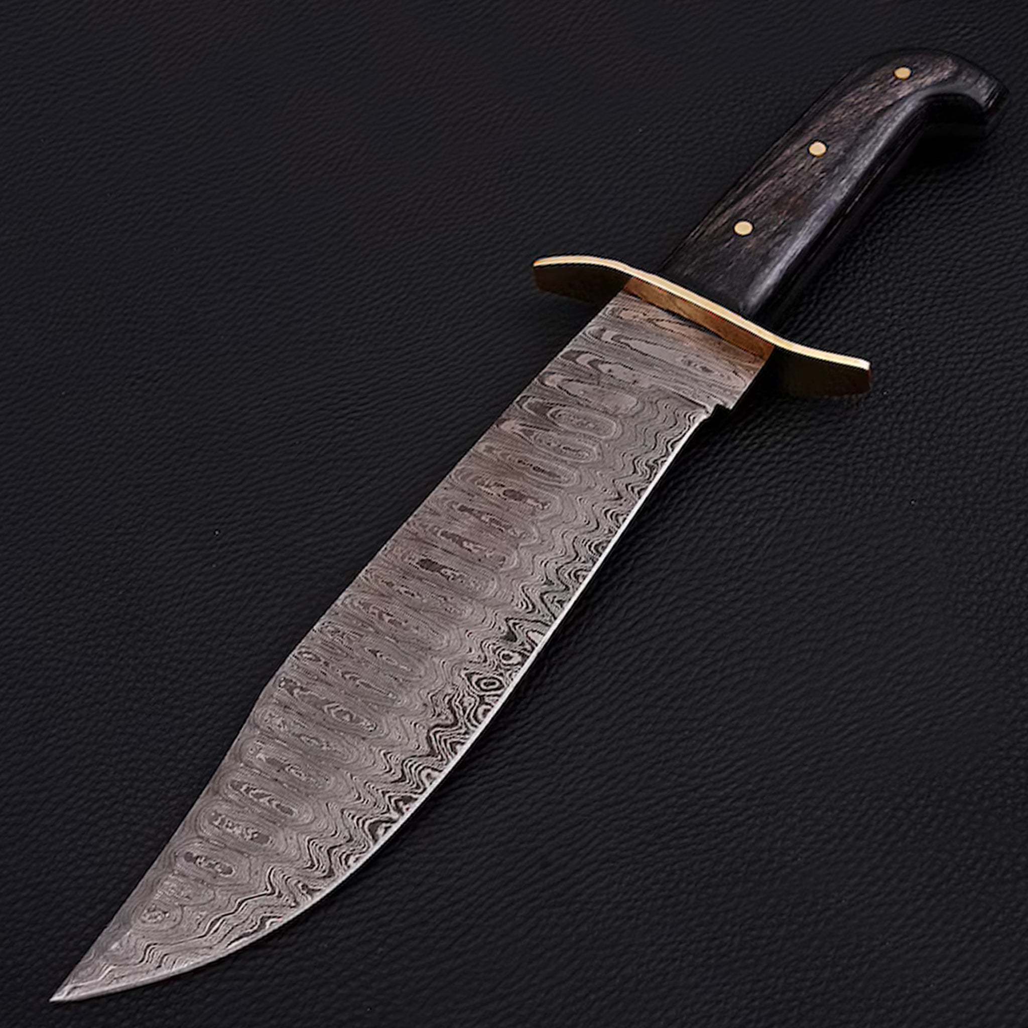 Bowie Knife Full Tang Damascus Steel Hunting Knife DK-007 – The