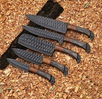 Custom Kitchen Chef Knife Set With Leather Bag