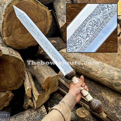 Master Sword | Roman Gladius Sword | Viking Sword | Hand Engraved Tattoo Sword