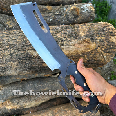 Hunting Thor Battle Cleaver Knife High Carbon Steel Machete Knife With Sheath DK-248