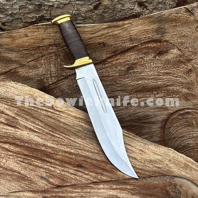 Best Hunting Bowie Knife With Leather Sheath DK-224