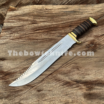 Best Camping Hunting Bowie Knife With Leather Sheath DK-222