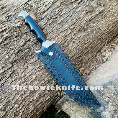 Bowie Knife For Survival Hunting Knife 440c Steel Blade Sharped Edge With Knife Sheath DK-228
