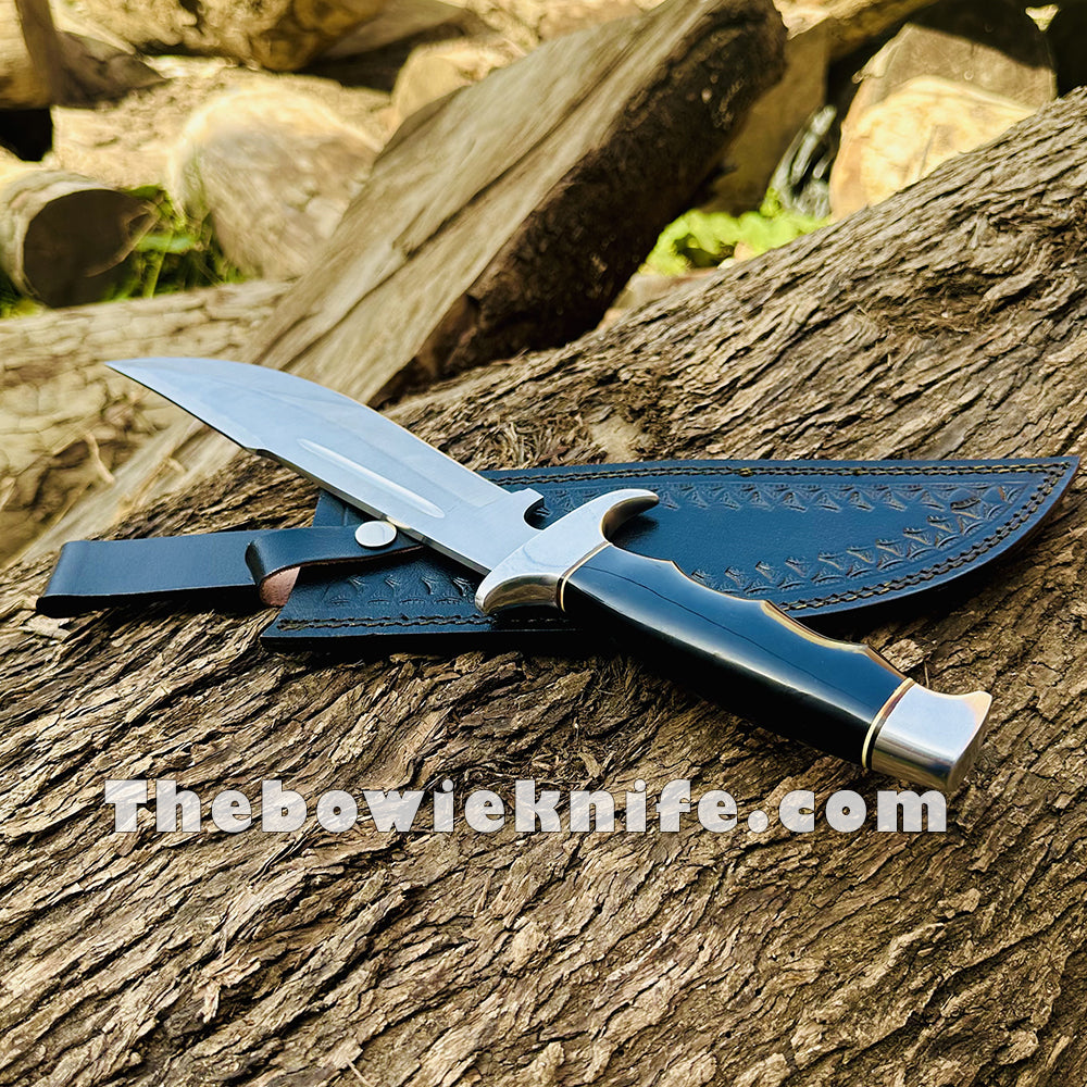 Bowie Knife For Survival Hunting Knife 440c Steel Blade Sharped Edge With Knife Sheath DK-228