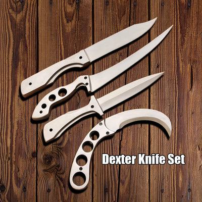 Dexter Kill Knife Set Replica Custom Made Hero Kill Dexter Morgan Knife Kit