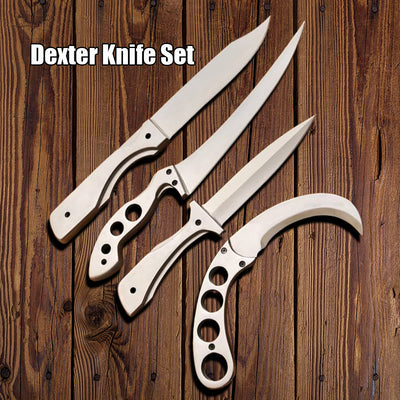 Dexter Kill Knife Set Replica Custom Made Hero Kill Dexter Morgan Knife Kit