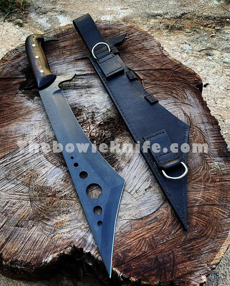 Range Saw Back Hunting Custom Machete Knife Full Tang Outdoor Camping Knife DK-215