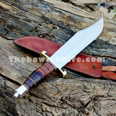 Best Bowie Knife | Leather Handle DK-163