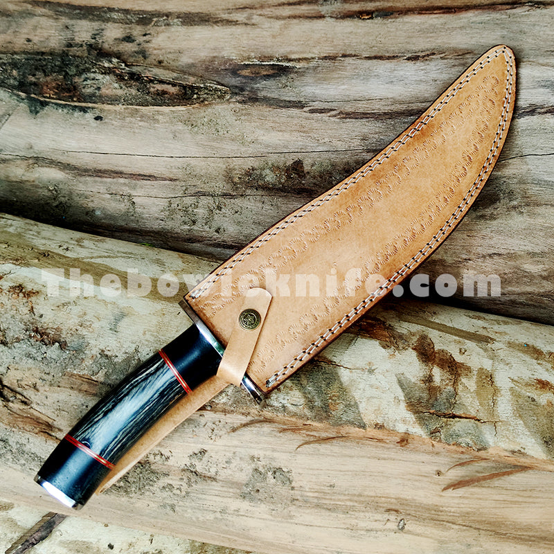 Hunting Bowie Knife With Leather Sheath DK-170