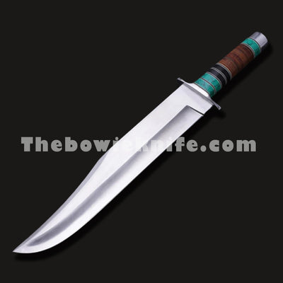 Best Bowie Knife Raisin And Leather Handle DK-185