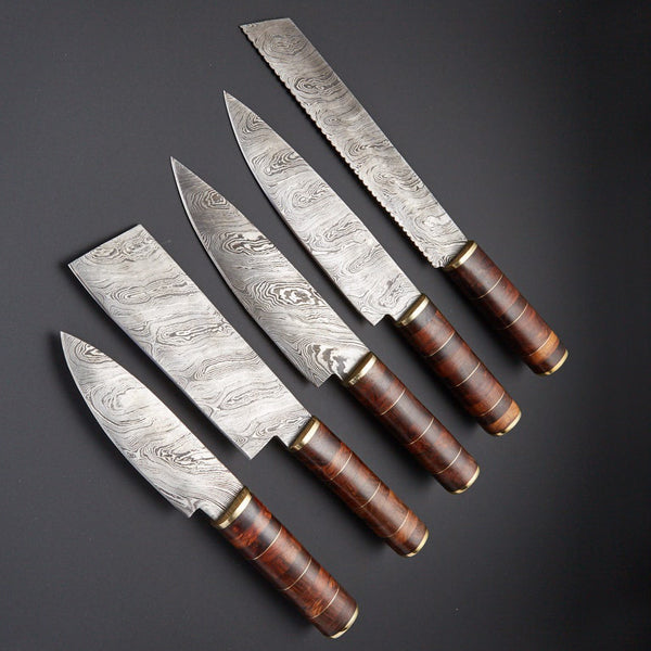 damascus chef knife set