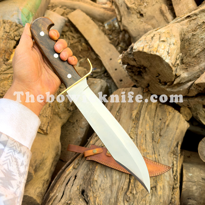 Classic Western Bowie Knife / Pure Leather Sheath DK-208