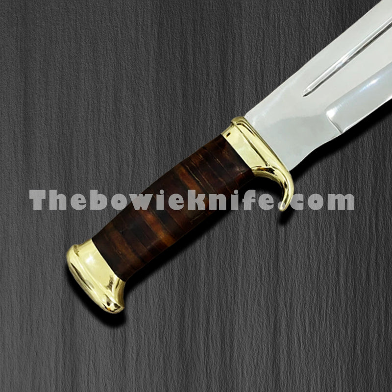 Crocodile Dundee Bowie Knife Leather Handle DK-188