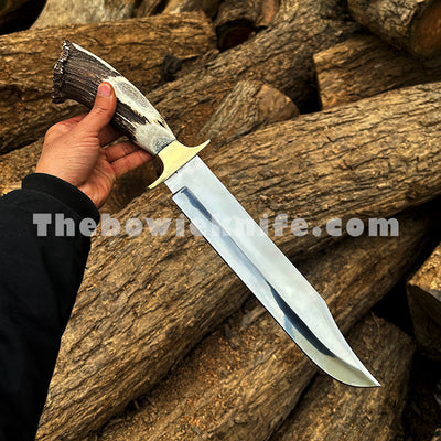 stag bowie knife