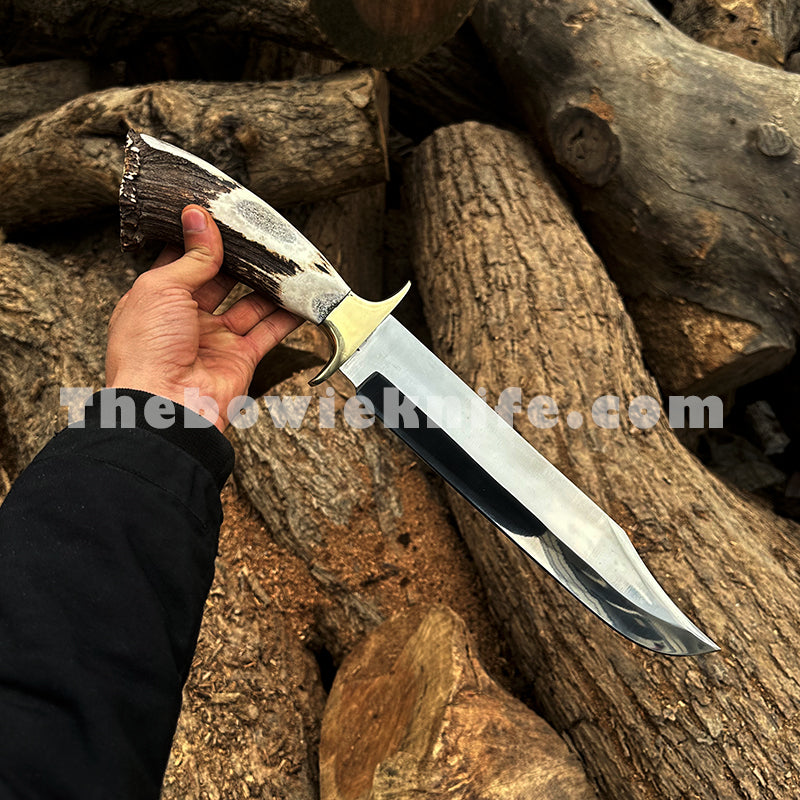  stag bowie knife