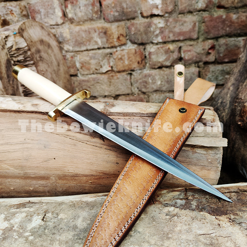 Custom Dagger Knife With Leather Sheath DK-171