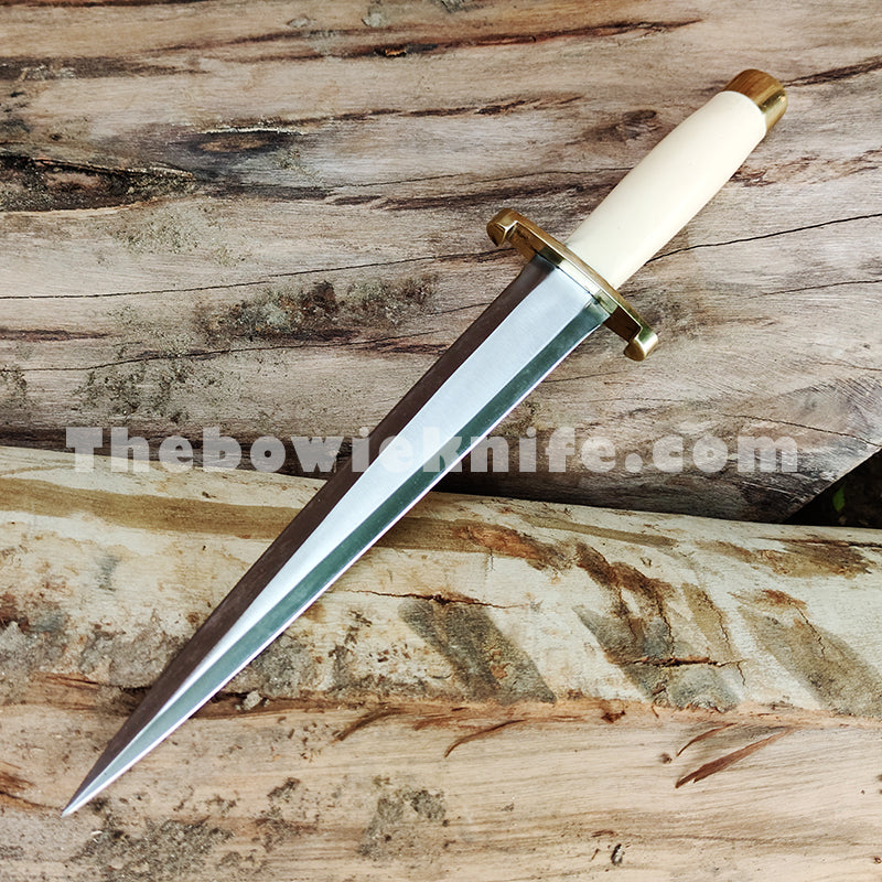Custom Dagger Knife With Leather Sheath DK-171