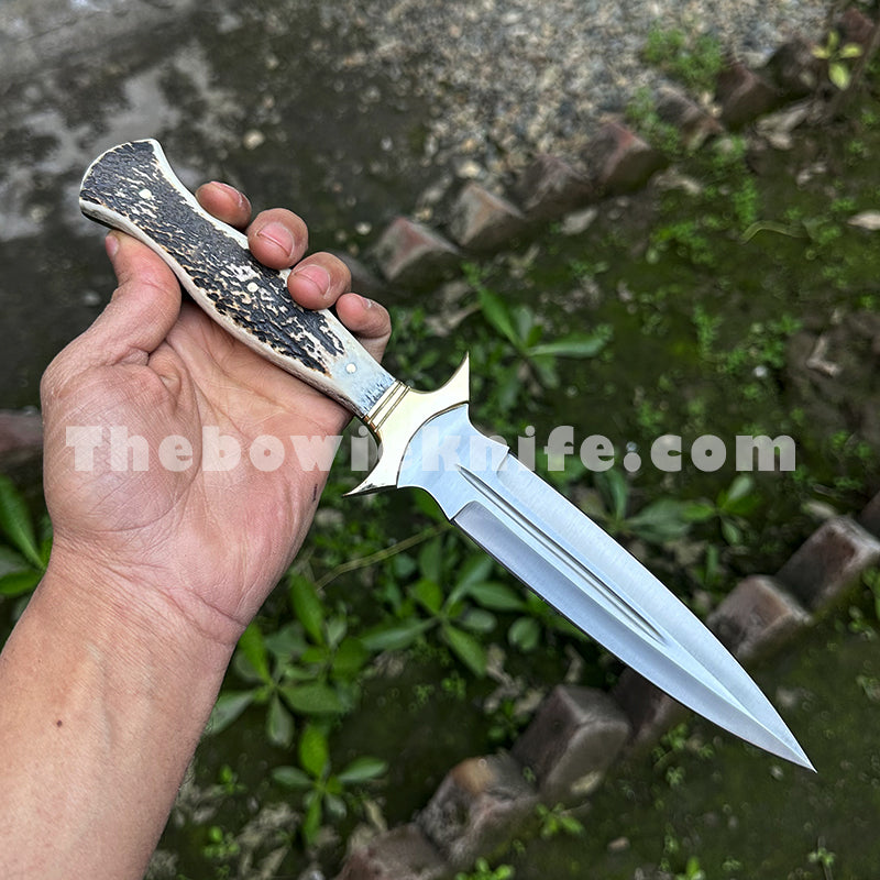 Custom Dagger Knife Antler Handle DK-209