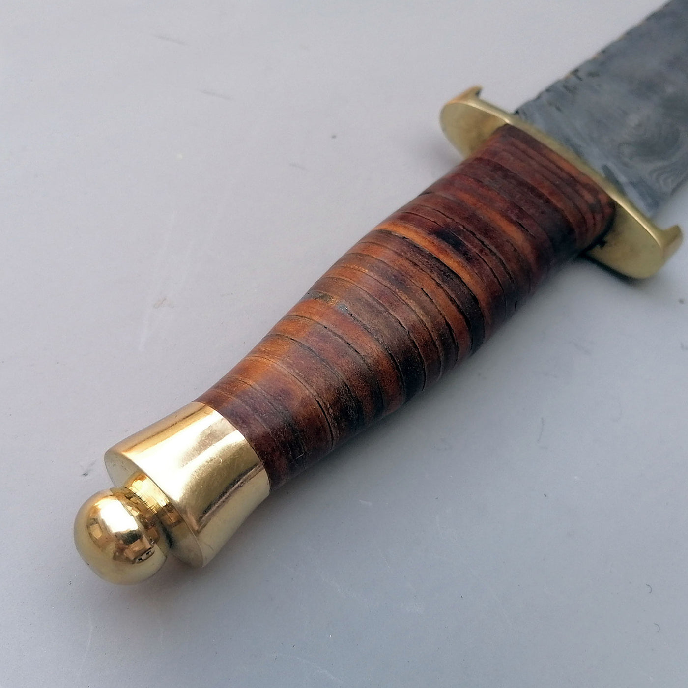 leather handle knife