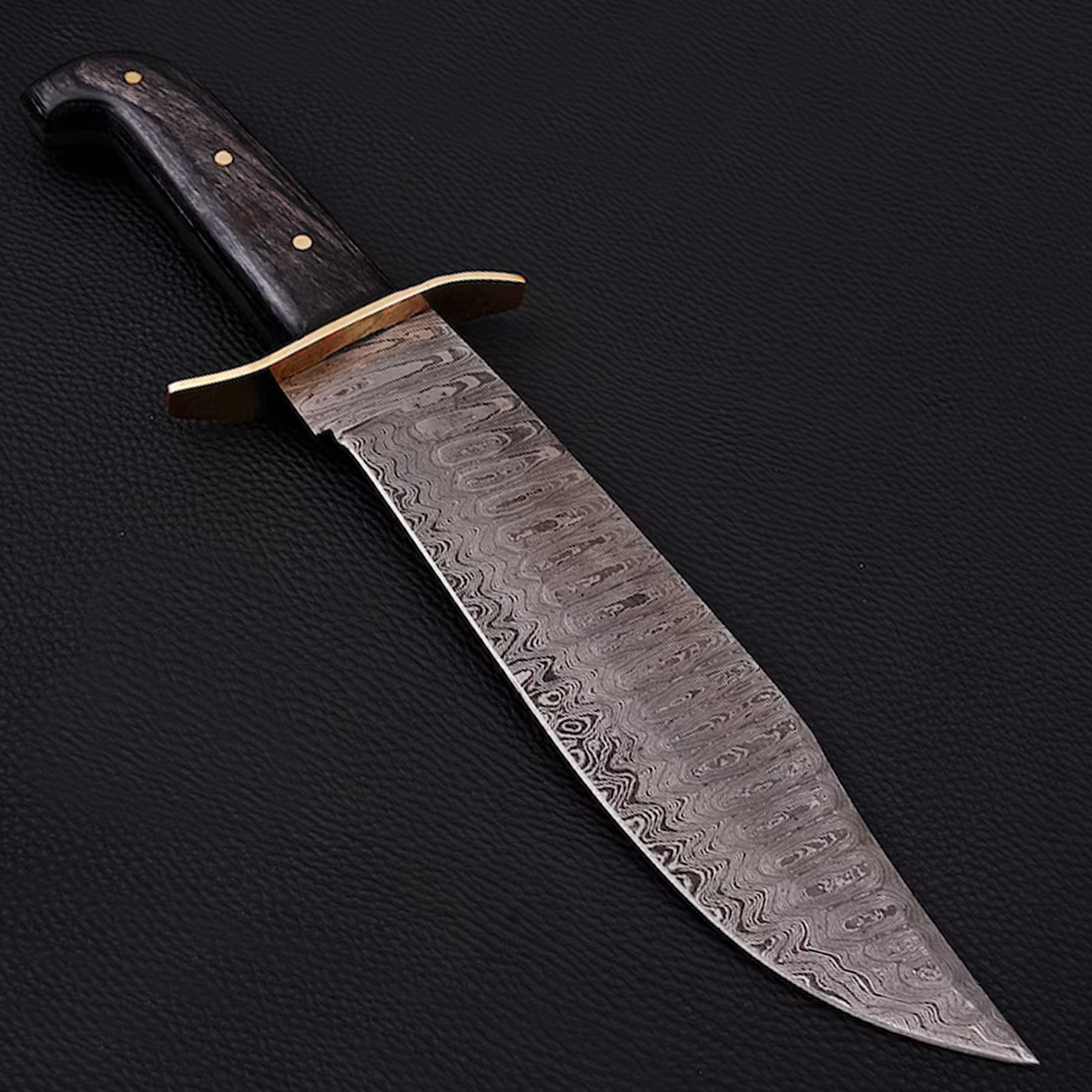 Bowie Knife Full Tang Damascus Steel Hunting Knife DK-007 – The Bowie Knife