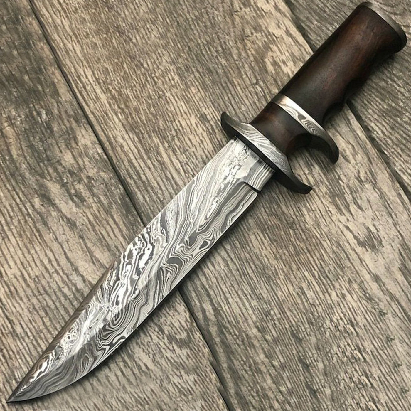 damascus bowie knife