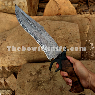 damascus Bowie Knife
