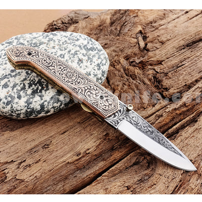 Best Pocket Knife Engraved Folding Knife FK-032