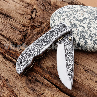 Pocket Knife Custom Engraved Folding Knife FK-033