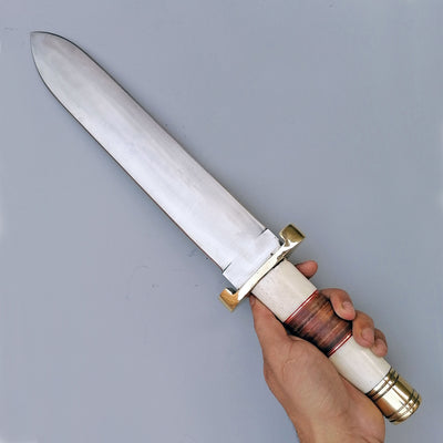 Bone Handle Survival Knife Hunting Knife Fixed Blade DK-057