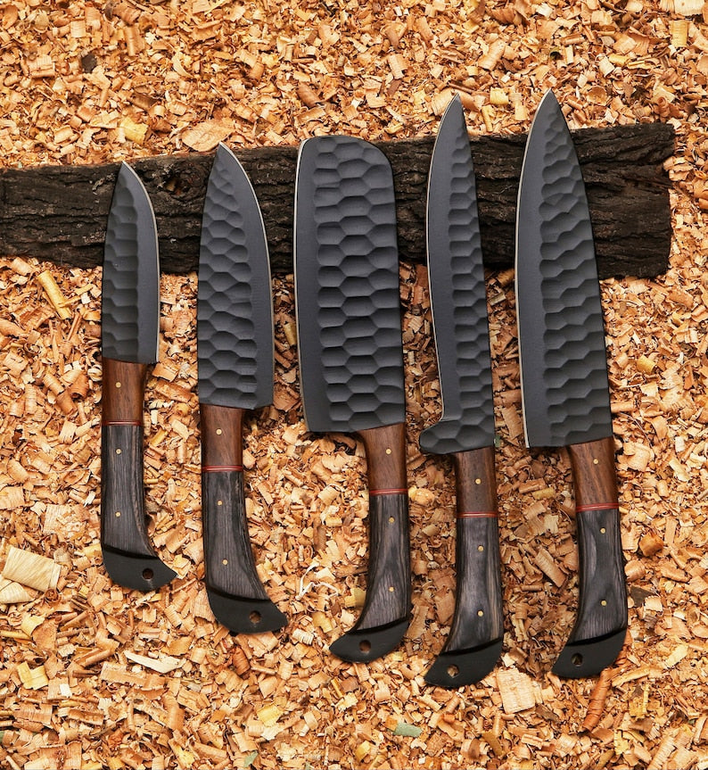Custom Kitchen Chef Knife Set With Leather Bag