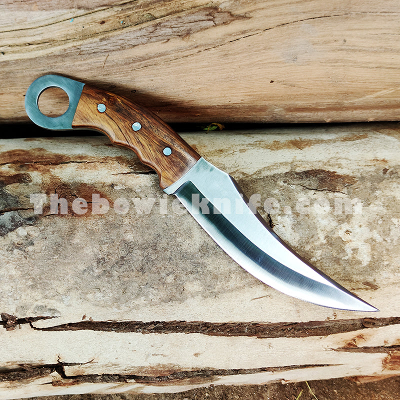 Custom Karambit Knife With Leather Sheath DK-168