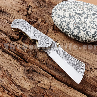 Custom Folding Knife Engraved Pocket Knife FK-034