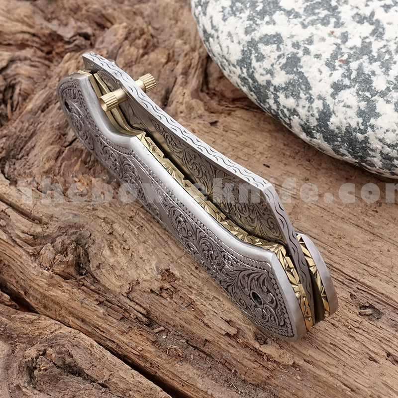 Custom Folding Knife Engraved Pocket Knife FK-034