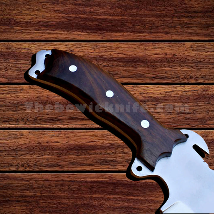 Predator Hunting Knife Wood Handle Full Tang DK-197 – The Bowie Knife