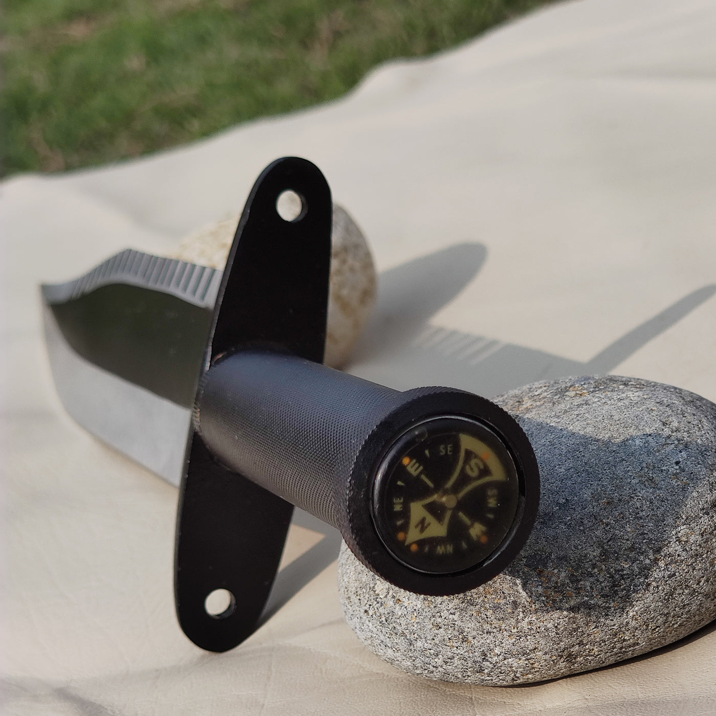 compass handle knife