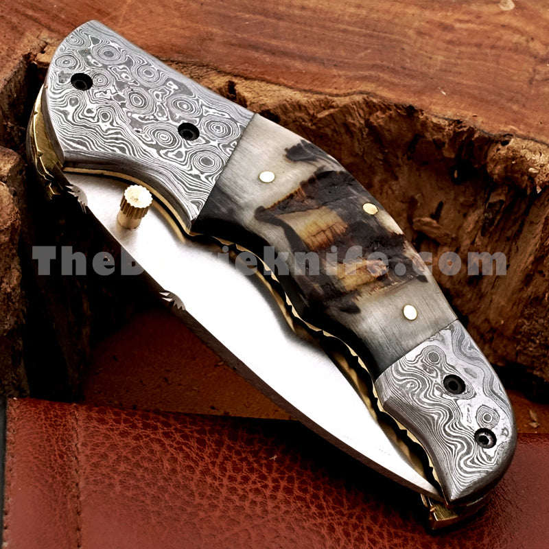 Ram Horn Folding Pocket Knife FK-026