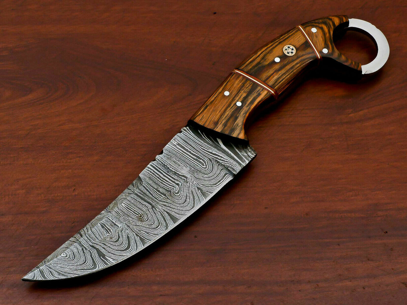 5 Pieces Offer Damascus Skinning Knife Handmade Hunting Knife SK-05