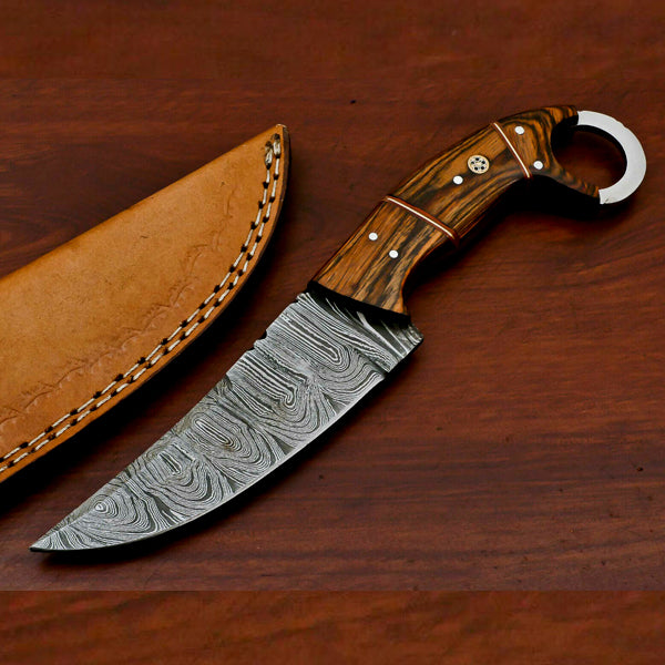 5 Pieces Offer Damascus Skinning Knife Handmade Hunting Knife SK-05
