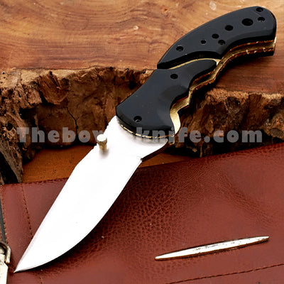 Custom Pocket Knife - Steel Blade FK-023